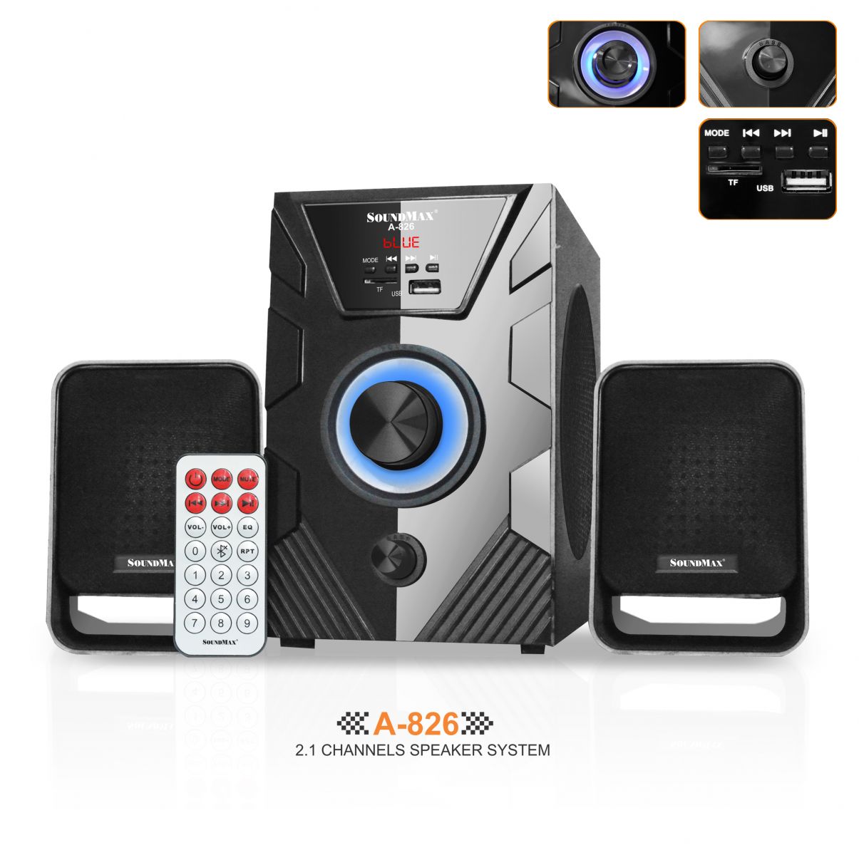 Hệ thống loa 2.1 Soundmax A-826