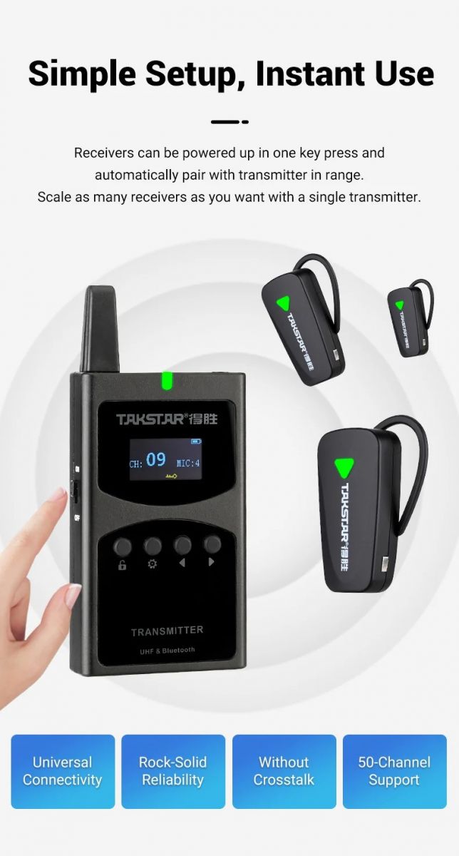 Hệ thống hướng dẫn du lịch Takstar WTG-650 