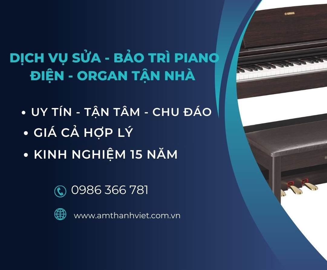 Nhận sửa chữa đàn Piano điện, đàn Organ các hãng Yamaha, Korg, Roland, Casio Tận nhà tại TPHCM