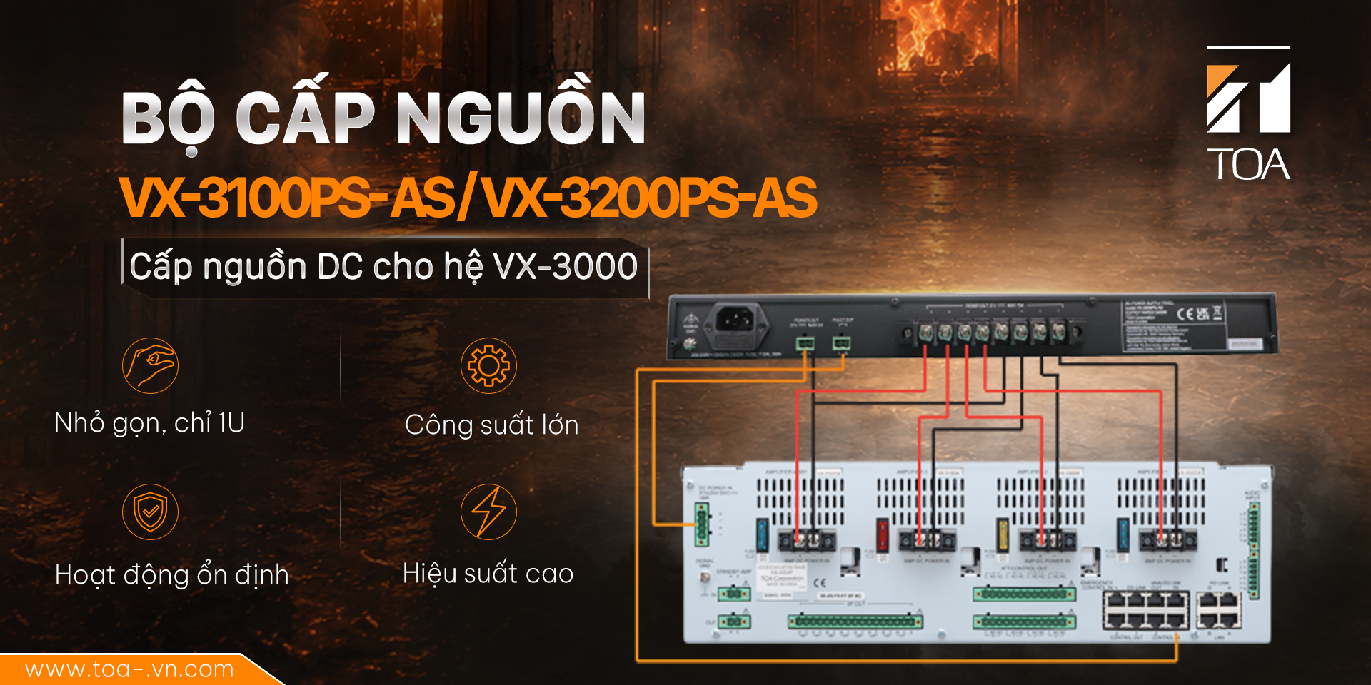 Ra mắt bộ quản lý nguồn VX-3100PS-AS & VX-3200PS-AS cho hệ thống VX-3000