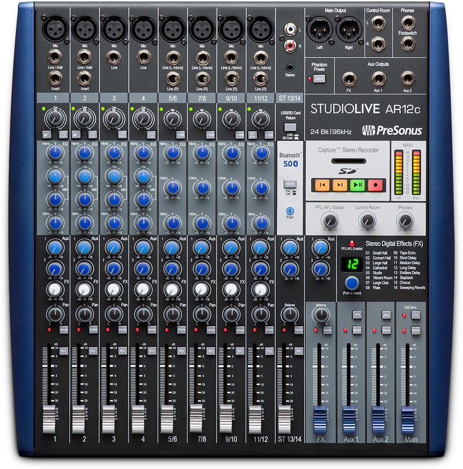 Mixer thu âm PreSonus StudioLive AR12C