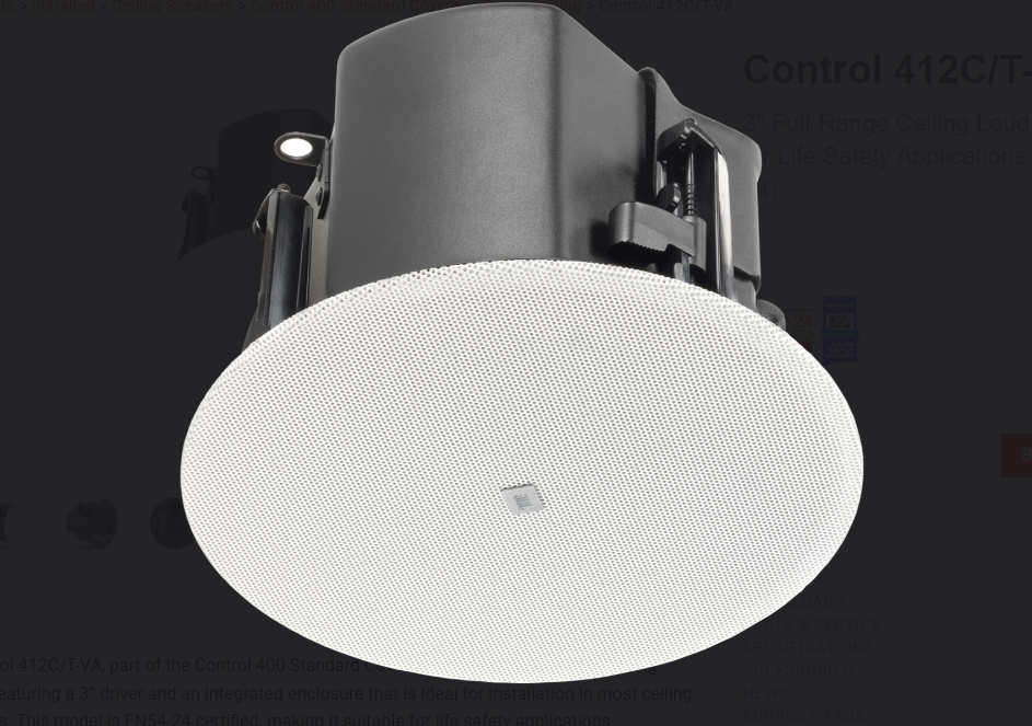 Loa âm trần JBL Control 412C/T-VA