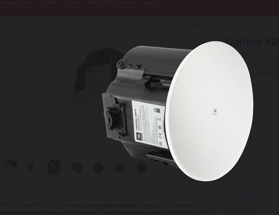 Loa âm trần JBL Control 426C/T-LS